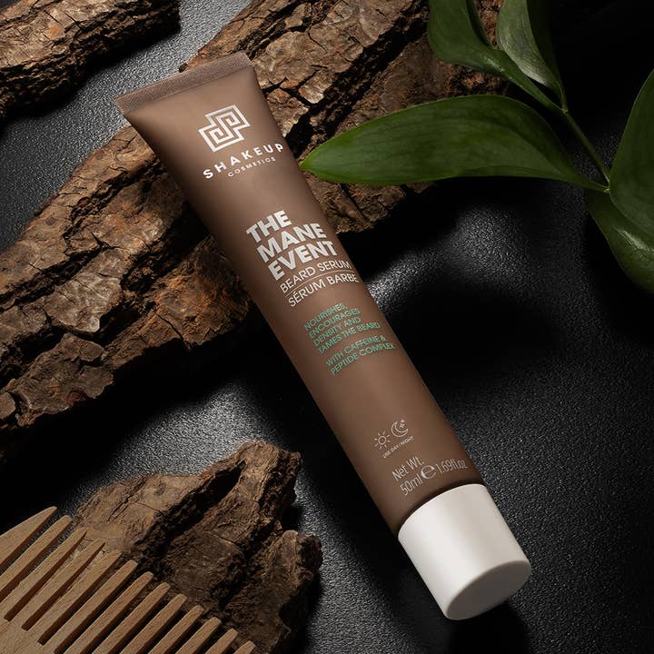 THE MANE EVENT Beard Oil Serum for Men. Made in UK. for wholesale by Shakeup Cosmetics