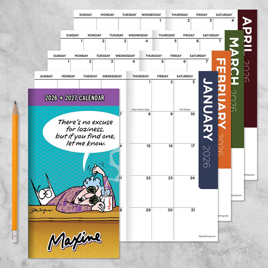TF Publishing - Paper Goods - Wholesale Planner - 2026-2027 Maxine Small Monthly Pocket Planner1
