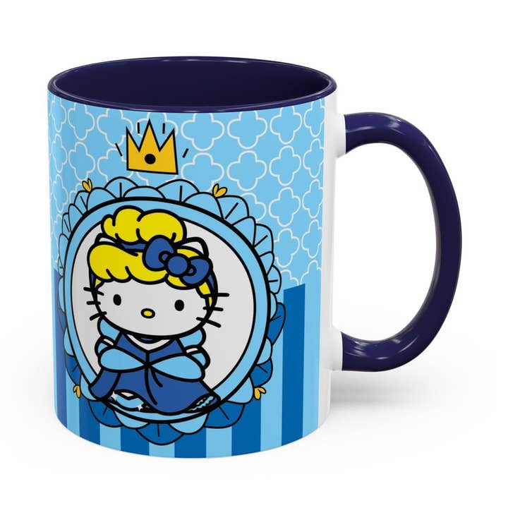 Mug portrait Princesse Kitty | Mug à café Accent pour la vente par Le Paperie Co