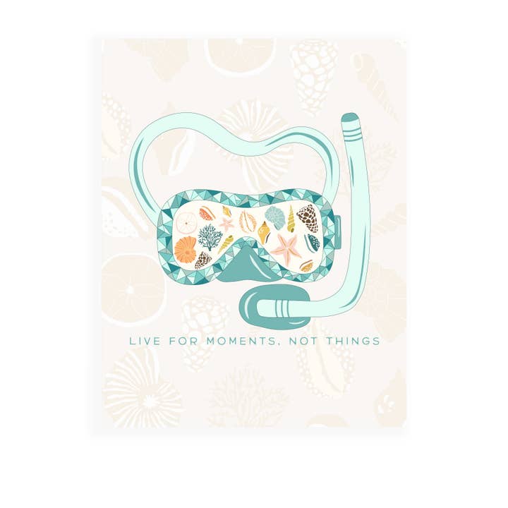 Live For Moments, Not Things 11x14 Art Print for wholesale by The Happy Sea