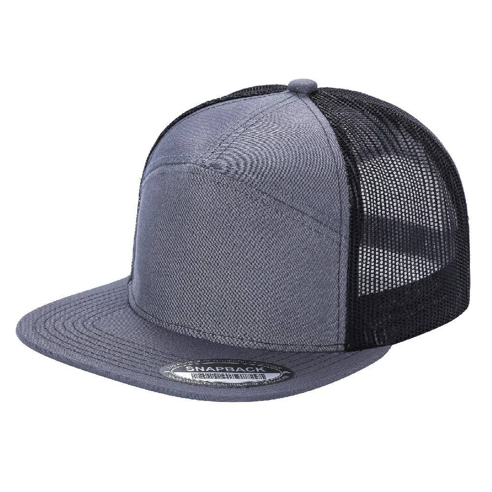 DOBBI - Wholesale Baseball Cap - Unisex - 7 Panel Flat Bill Trucker Cap23