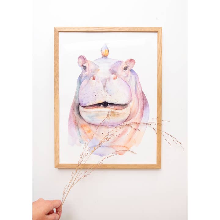 Hippopotamus 30x40cm for wholesale by Veer illustratie