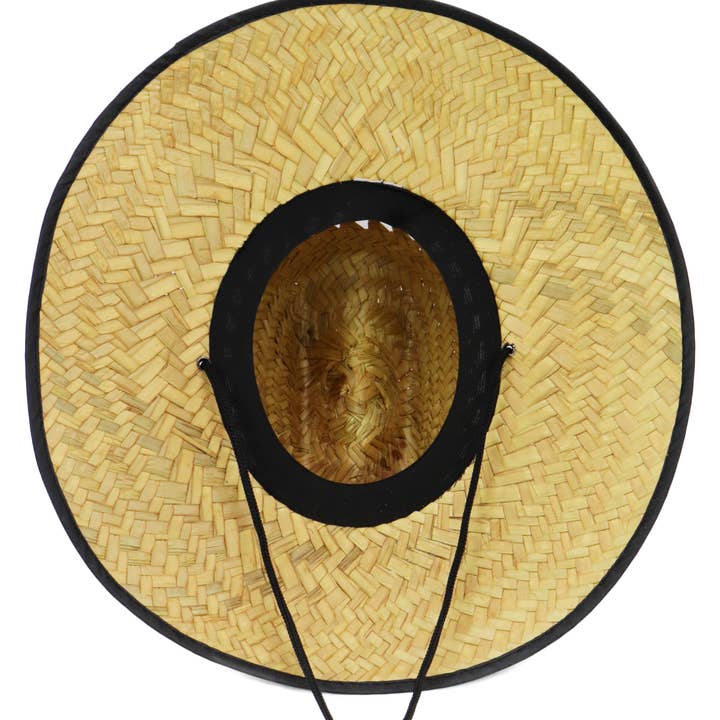 Cap Zone – wholesale Hatt - Barn – Barns livräddarhatt i halm med veganskt läderdetalj9