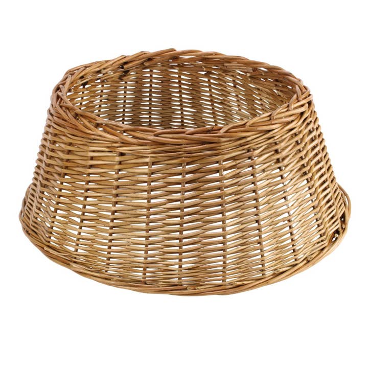 Large Wicker Christmas Tree Skirt - Christmas Tree Décor for wholesale by Gadsby