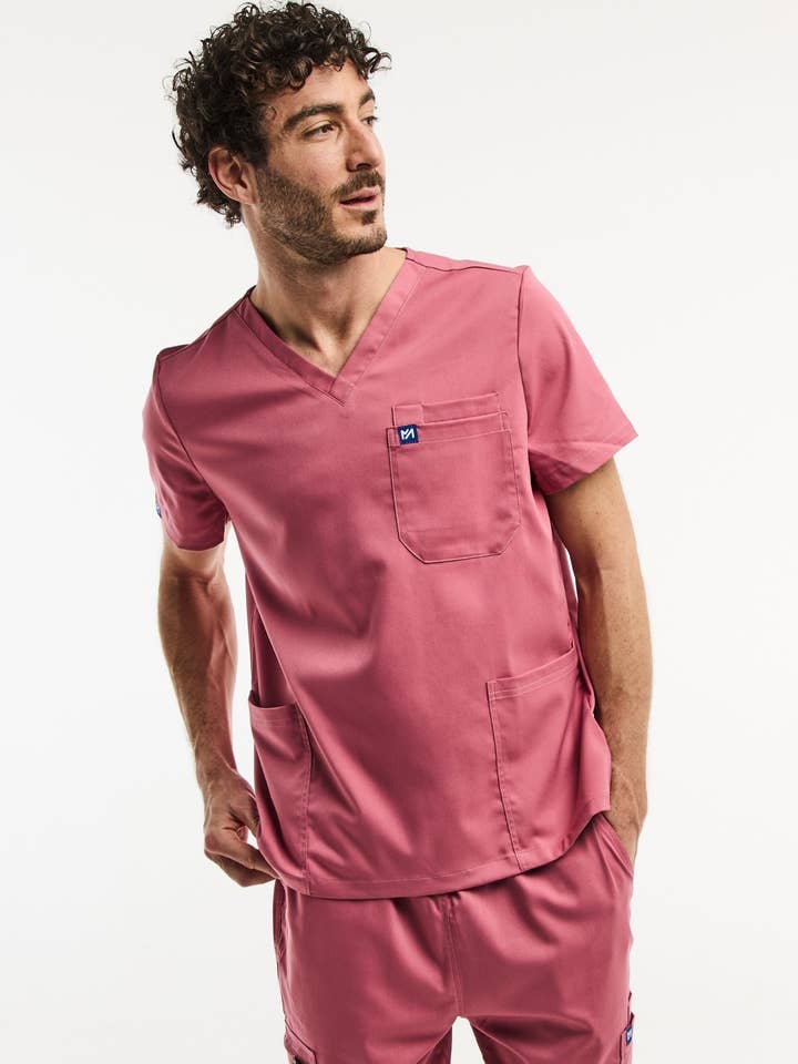 LUCA - Tunique médicale - Homme - Rose for wholesale by AELIN