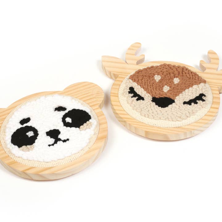 Graine Créative - Wholesale DIY Craft Kit - PUNCH NEEDLE DOE KIT Ø 150 mm3