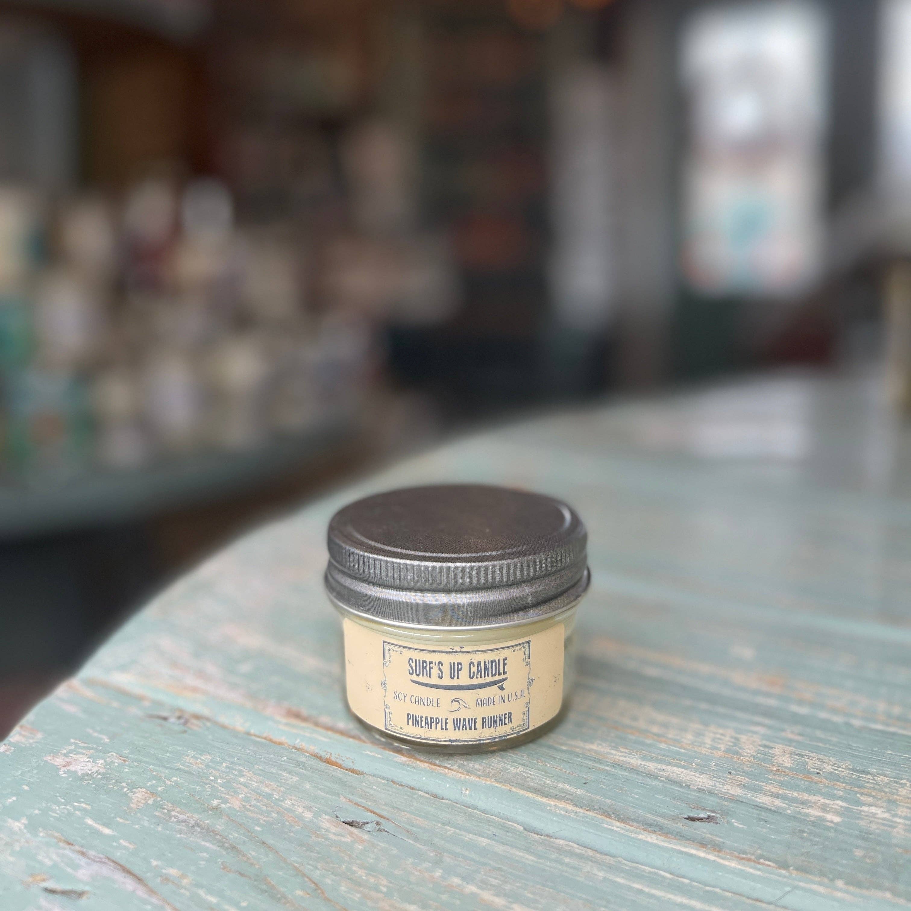 Surfs Up Candle - Wholesale Jar/Filled Candle - Pineapple Wave Runner Mason Jar Candle - Original Collection3