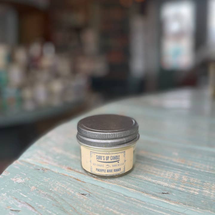 Surfs Up Candle - Wholesale Jar/Filled Candle - Pineapple Wave Runner Mason Jar Candle - Original Collection3