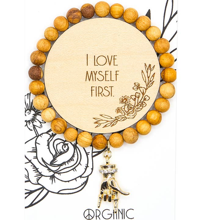 Bracelet Palo Santo Love Myself pour la vente par Statement Peace