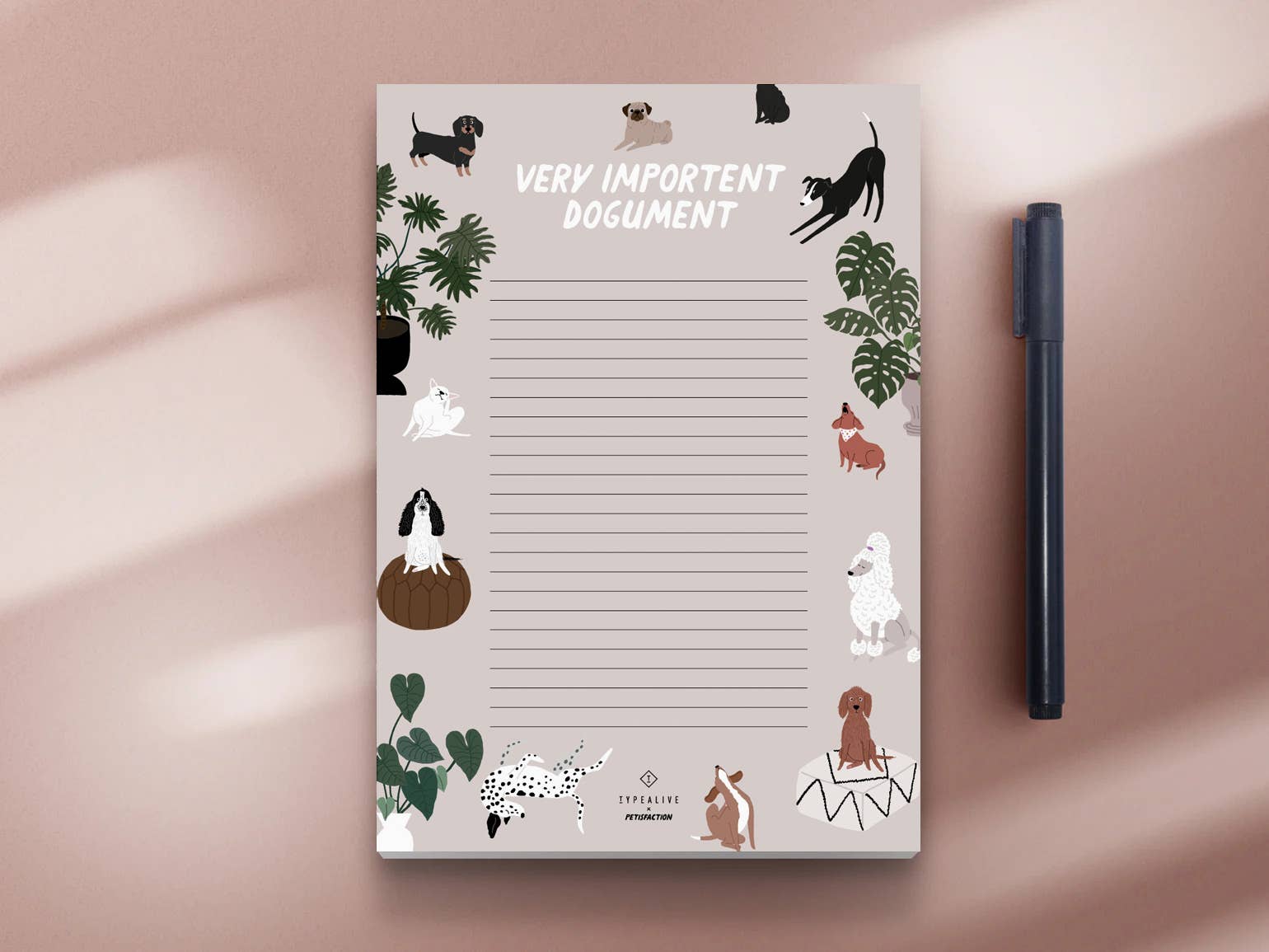 typealive - Venta al por mayor Libretas - Bloc de notas Petisfaction «DOGS»1