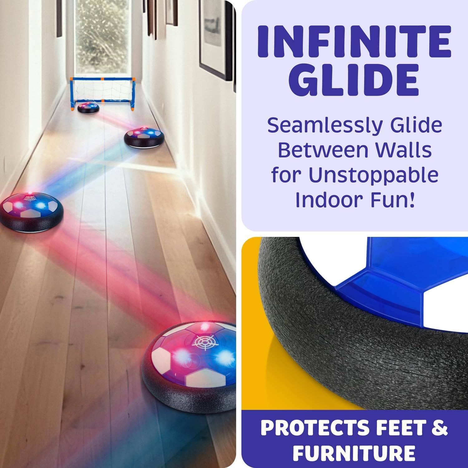 Atlasonix - Wholesale Sporting Game - Kids & Baby - Hover Soccer Ball (2 Floating Disk + 2 Goals) 5