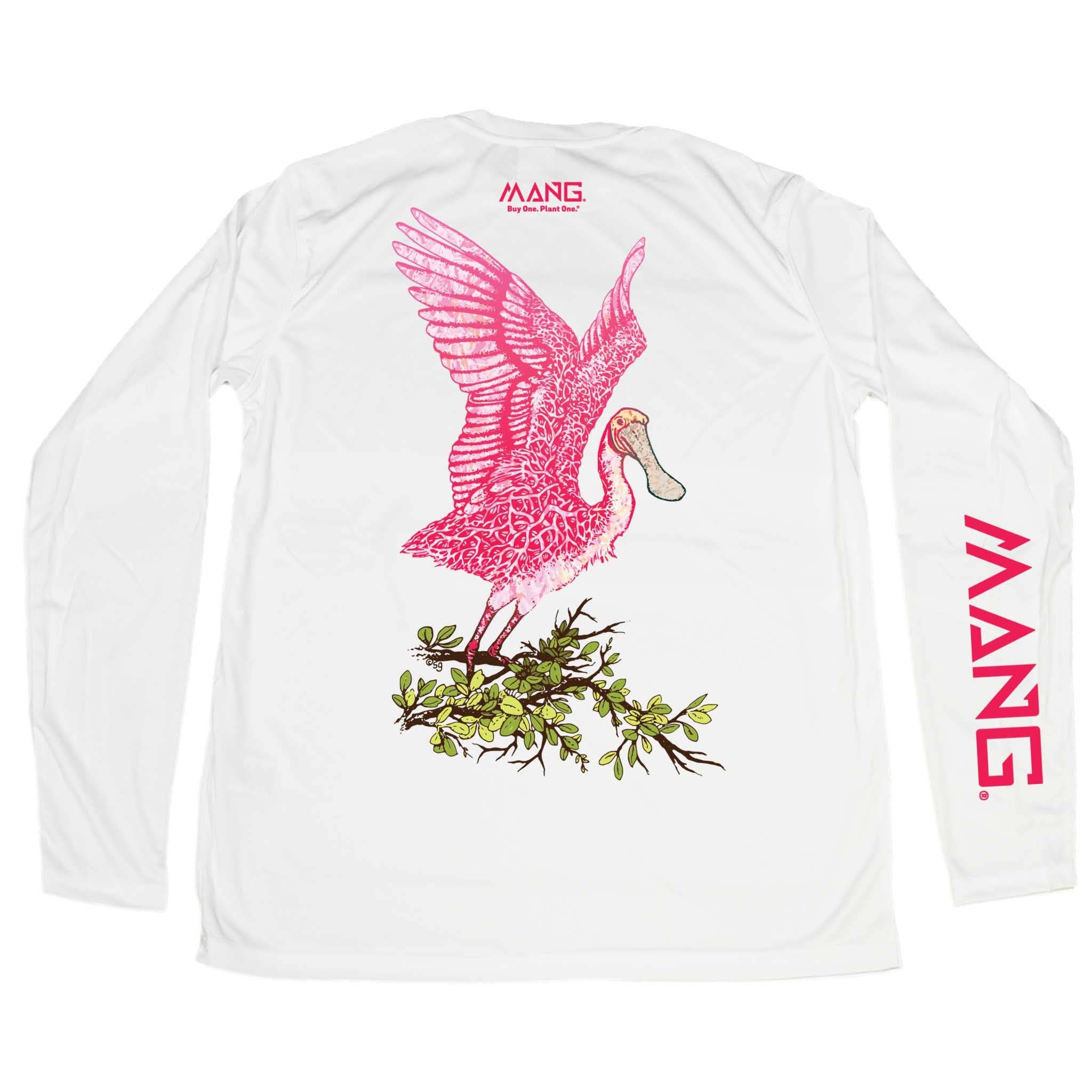 MANG - Wholesale Screen Printed T-Shirt - Unisex - Spoonbill MANG - LS2