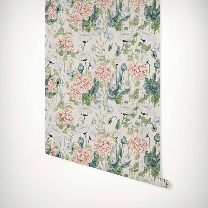 Wildflower Meadow Wallpaper for wholesale by Mimi&Bloom