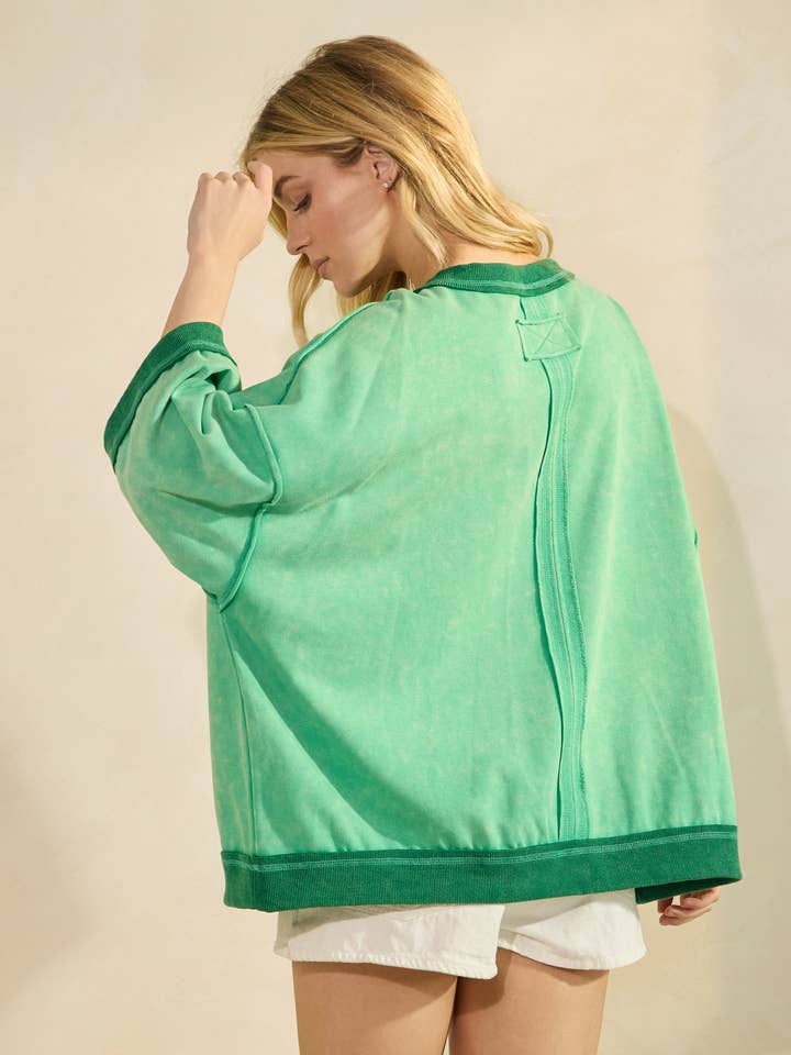 Sewn and Seen - Wholesale Top - Maternity - Mineral-Washed Oversized French Terry Top8