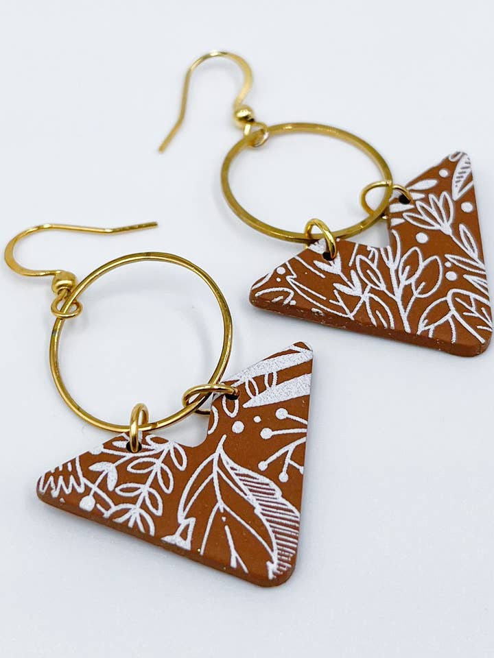 Botanical & Neutral Dangles 2 for wholesale by Wild Coho Clay