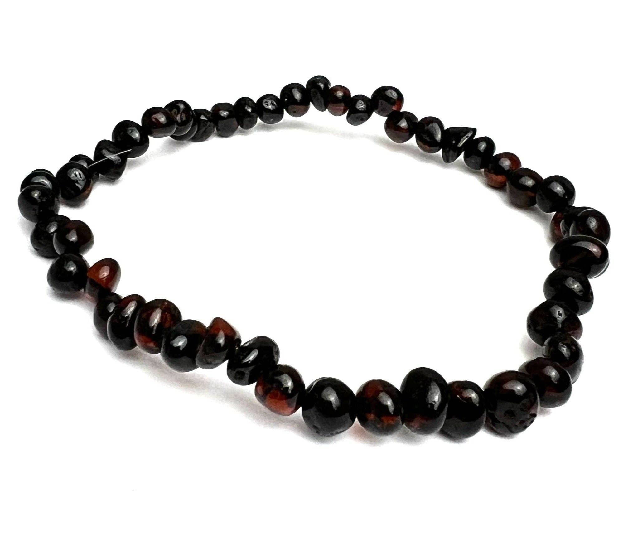 Genuine Baltic Amber Beautiful Elastic Cherry Bracelets - for wholesale on Faire