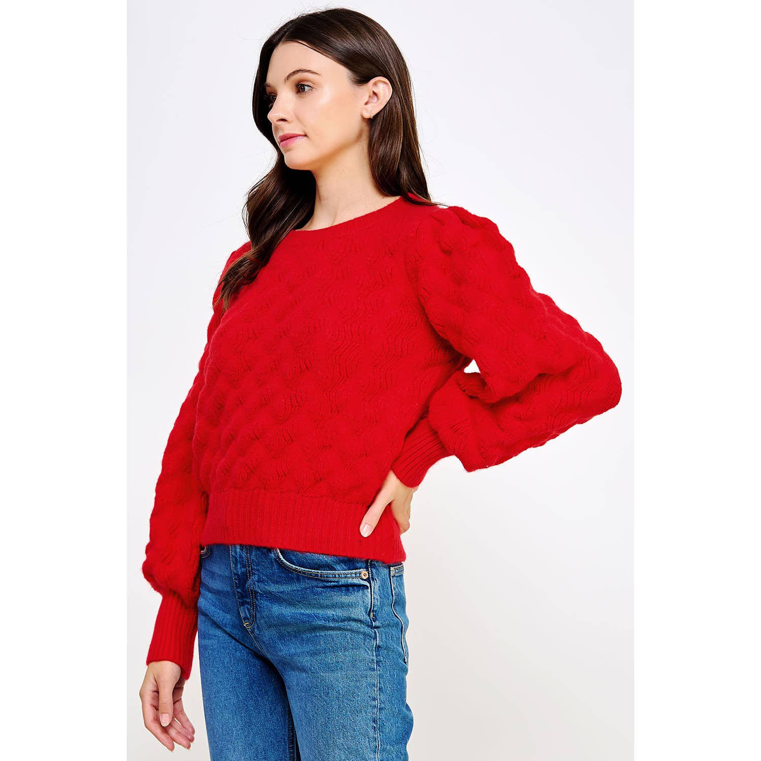 Strut & Bolt - Vendita all'ingrosso Maglione tricot - Donna - Maglione in maglia spessa a onde testurizzate7