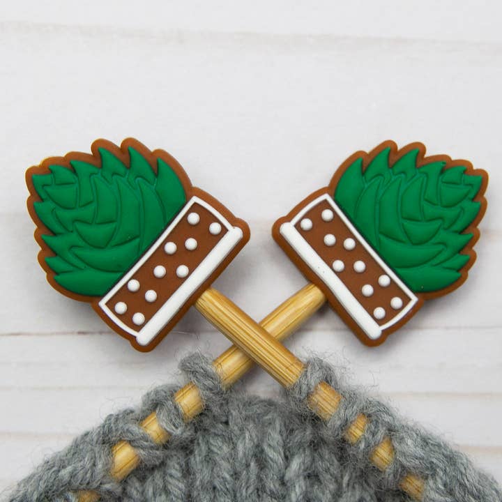 Succulent | Stitch Stoppers for wholesale by Fox & Pine Stitches