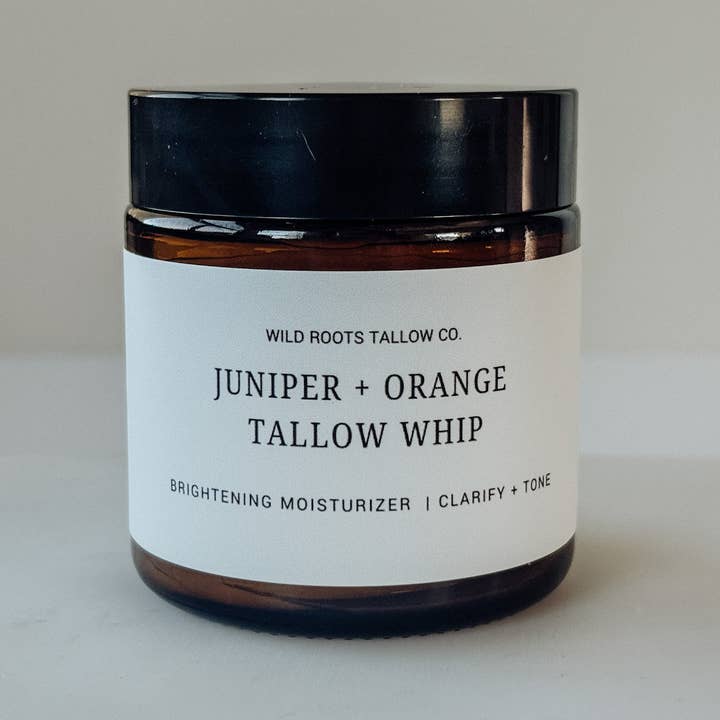Wild Roots Tallow Co. – Großhandel Anti-Aging-Feuchtigkeitscreme – Wacholder + Süßorangen-Talg-Körpercreme2