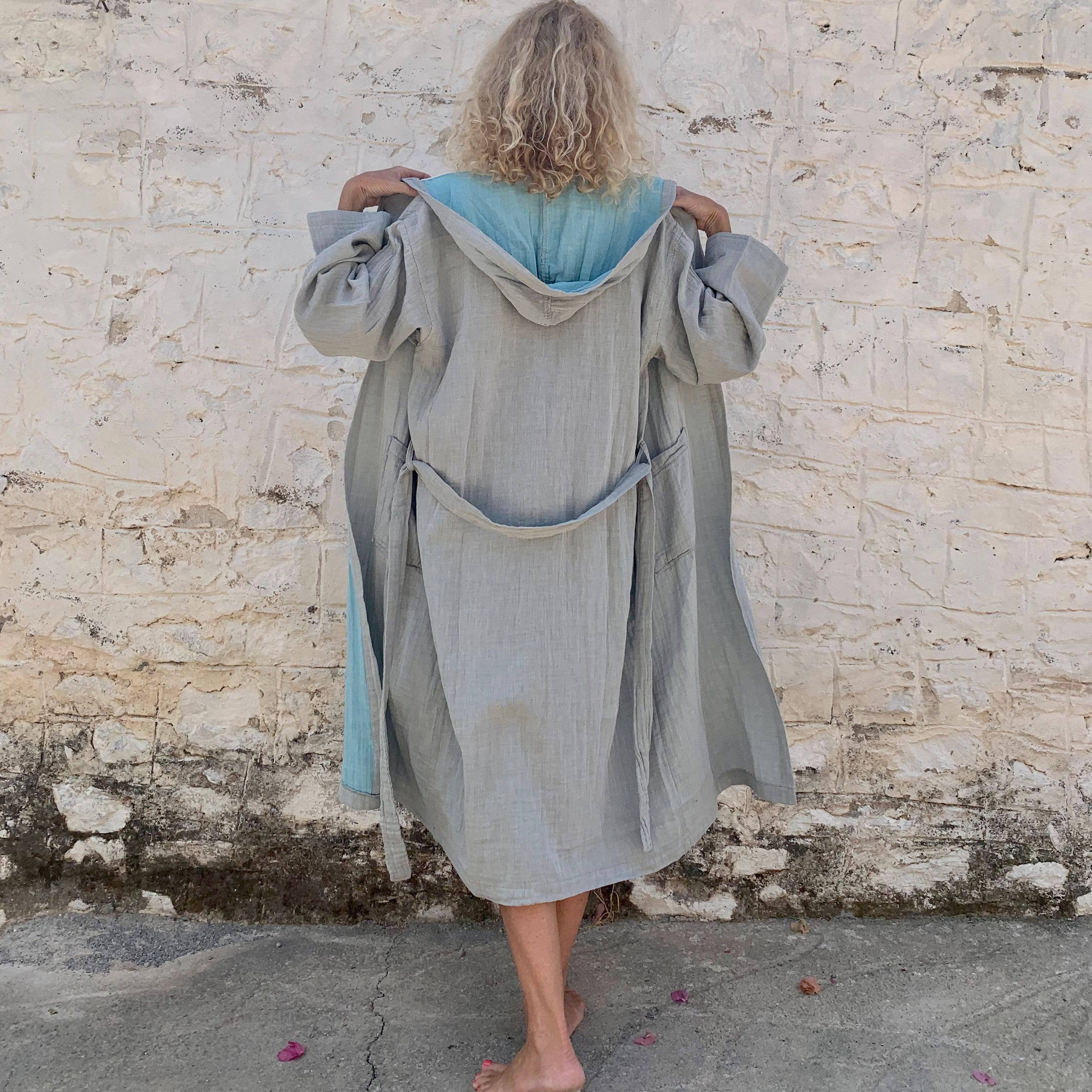 loom.ist – Robe - Mulher por atacado – Robe com Capuz de Musselina27