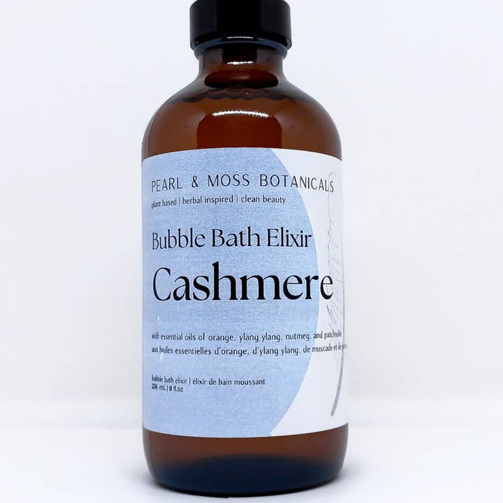 FW25 Bubble Bath Elixir - Cashmere for wholesale by Pearl & Moss Botanicals Inc.