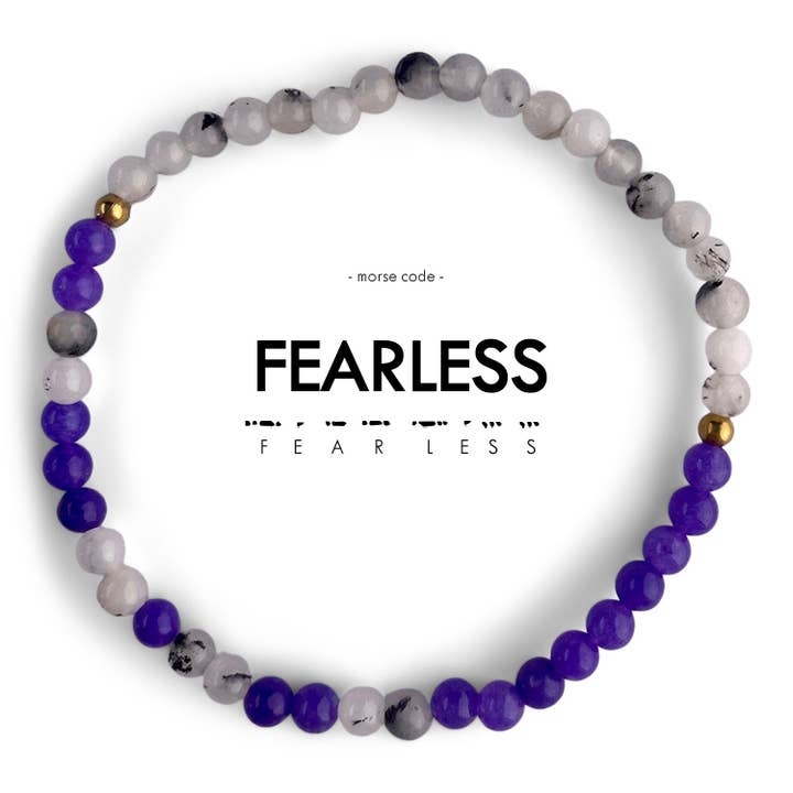 Morse Code Bracelet | FEARLESS for wholesale by ETHICGOODS