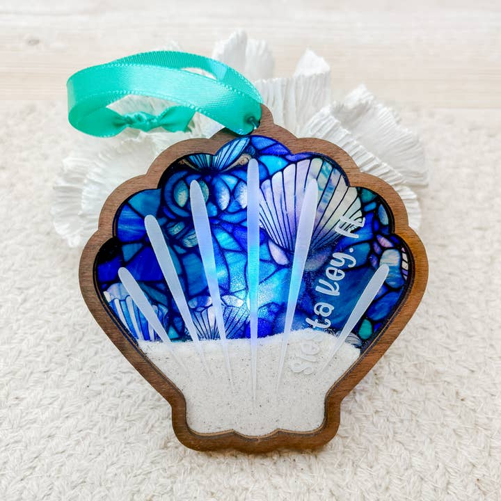 Sand Keepsake Ornament - Sea Shell for wholesale by The Cottonseed Marketplace