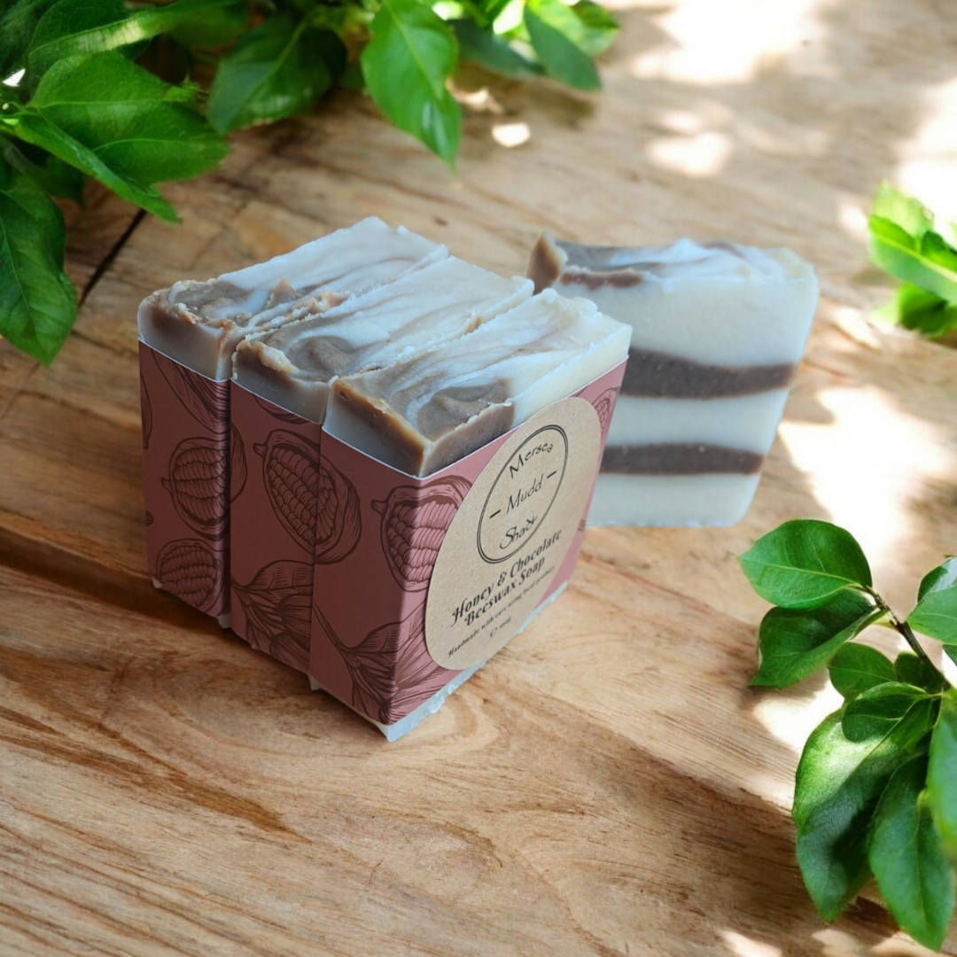 Mersea Mudd Shack Ltd – wholesale Bar Soap – Honey & Chocolate Beeswax Soap Bar 100g4