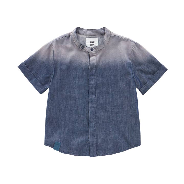 Camisa vaquera con botones - Indigo para venta al por mayor de OMAMImini