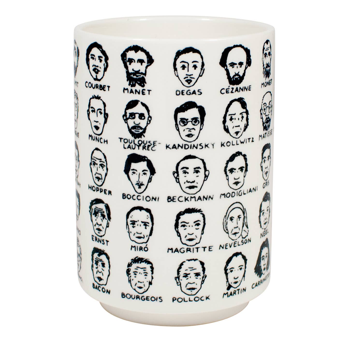 Unemployed Philosophers Guild - Vente Tasse à café - Tasse à café Modern Artists en porcelaine style yunomi2
