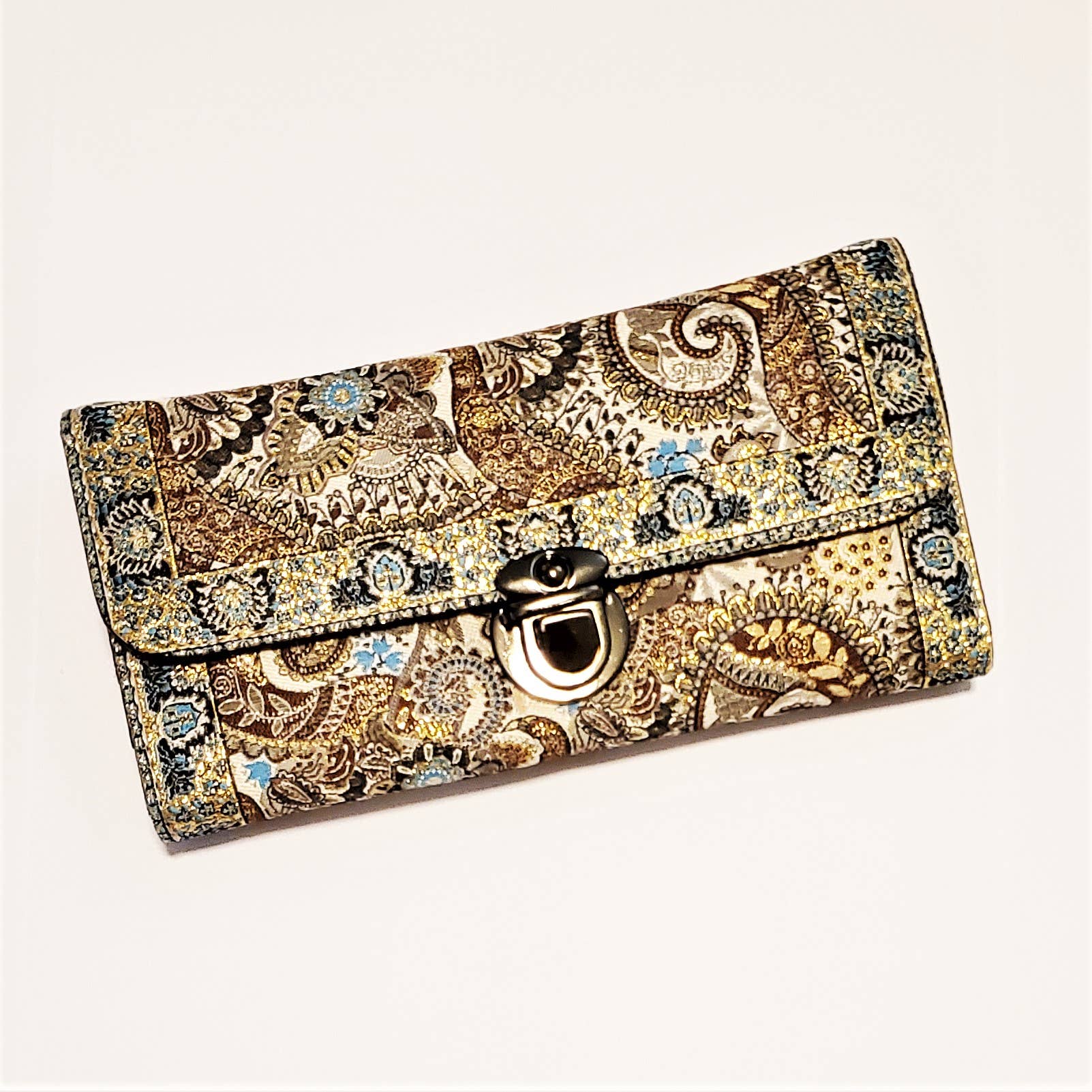 Eclectic Woodchuck - Vente Portefeuille – femme - Portefeuille à bandoulière inspiré des tapis turcs6