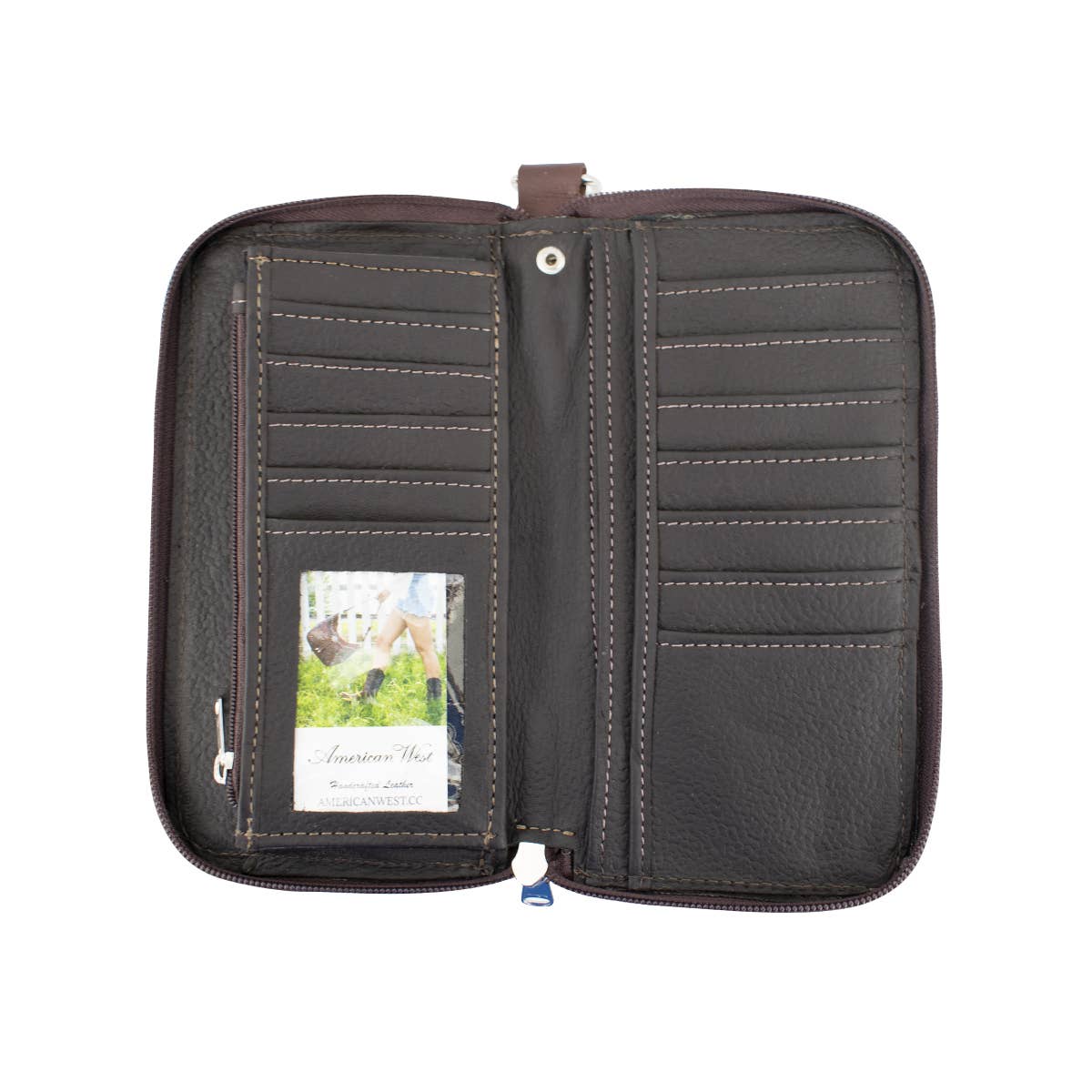 American West - Vendita all'ingrosso Portafogli - Donna - Portafoglio Zip Around Saddle Ridge17