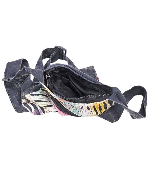 The Collection Royal / Royal Handicrafts – Großhandel Umhängetasche - Damen – Mini-Hobo-Tasche im böhmischen Hippie-Boho-Stil mit Reißverschluss und Blumenmuster2