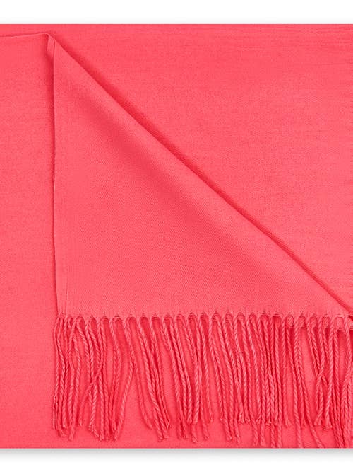 Super Soft Plain Tassel Scarf Classic Wrap 200 cm x 65 cm for wholesale by Aavion