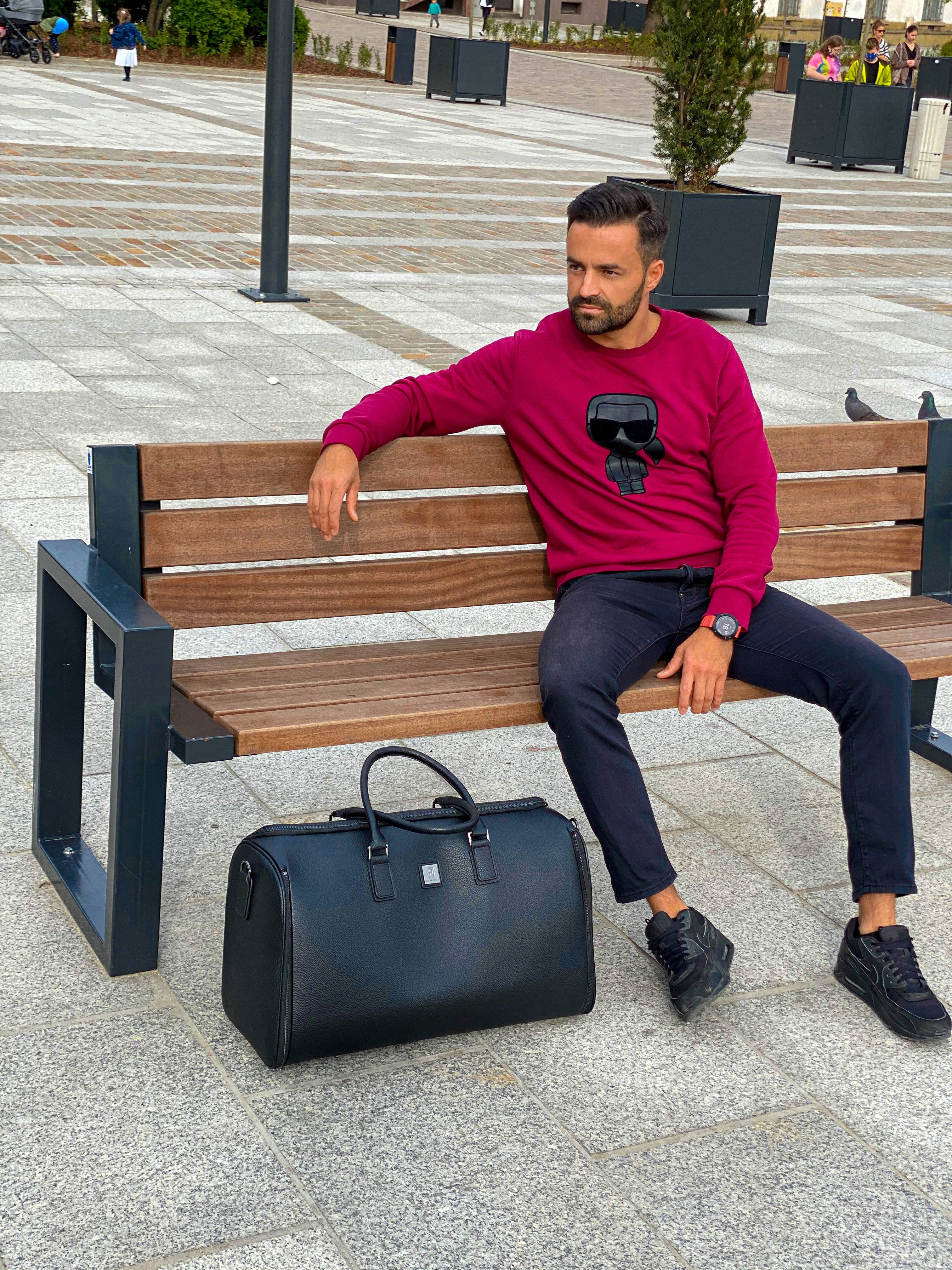 James Hawk - Vente Sac de voyage – homme - Sac weekender pour costume et chemises9