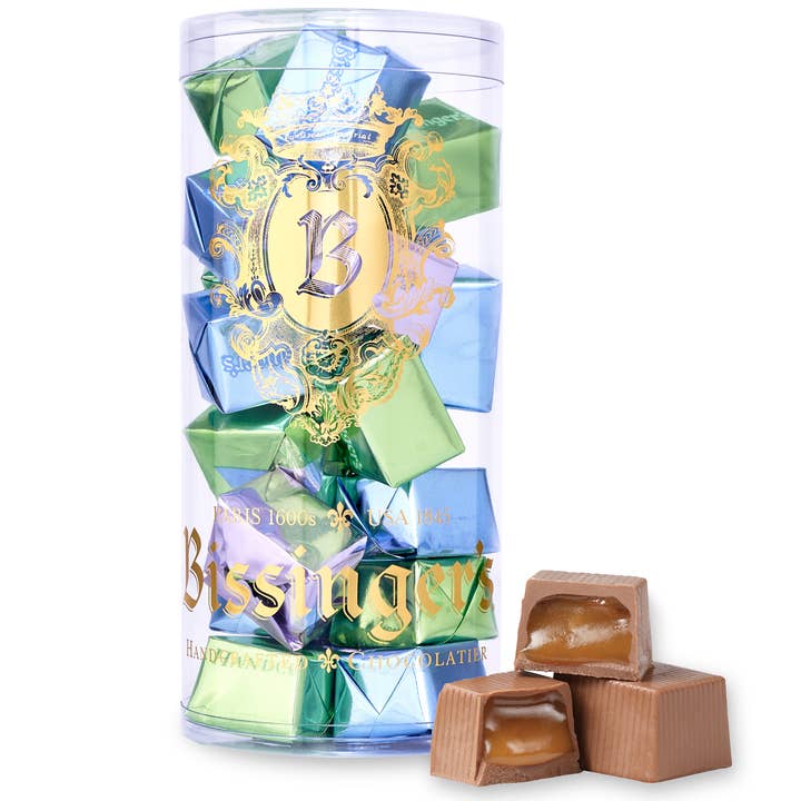 Bissinger's Milk Caramel Filled Spring Presents Tube for wholesale by Bissinger's