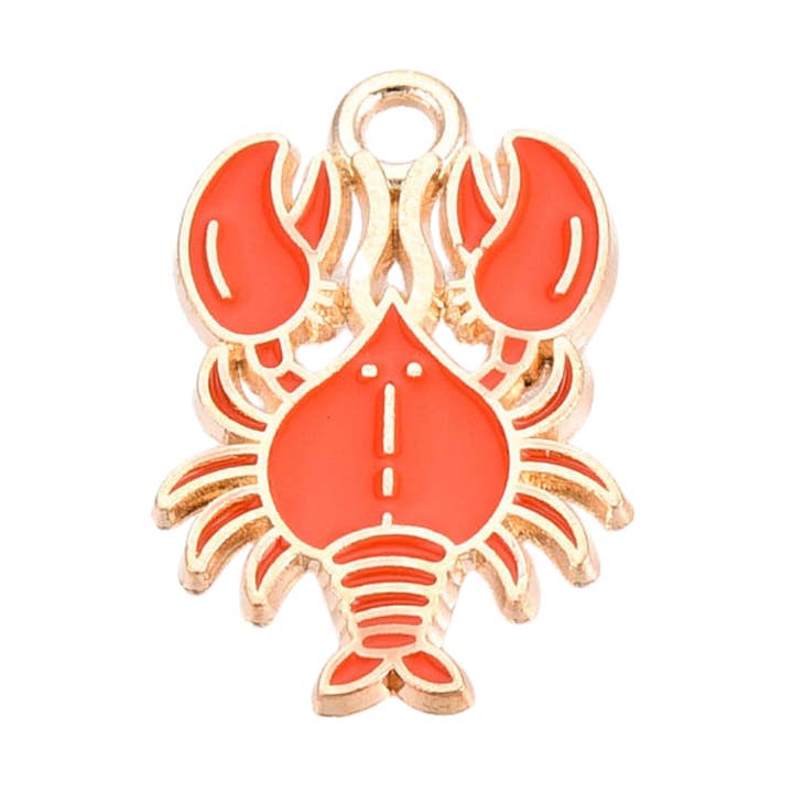 Gouden legering kreeft bedel voor wholesale door Love, Paige Designs