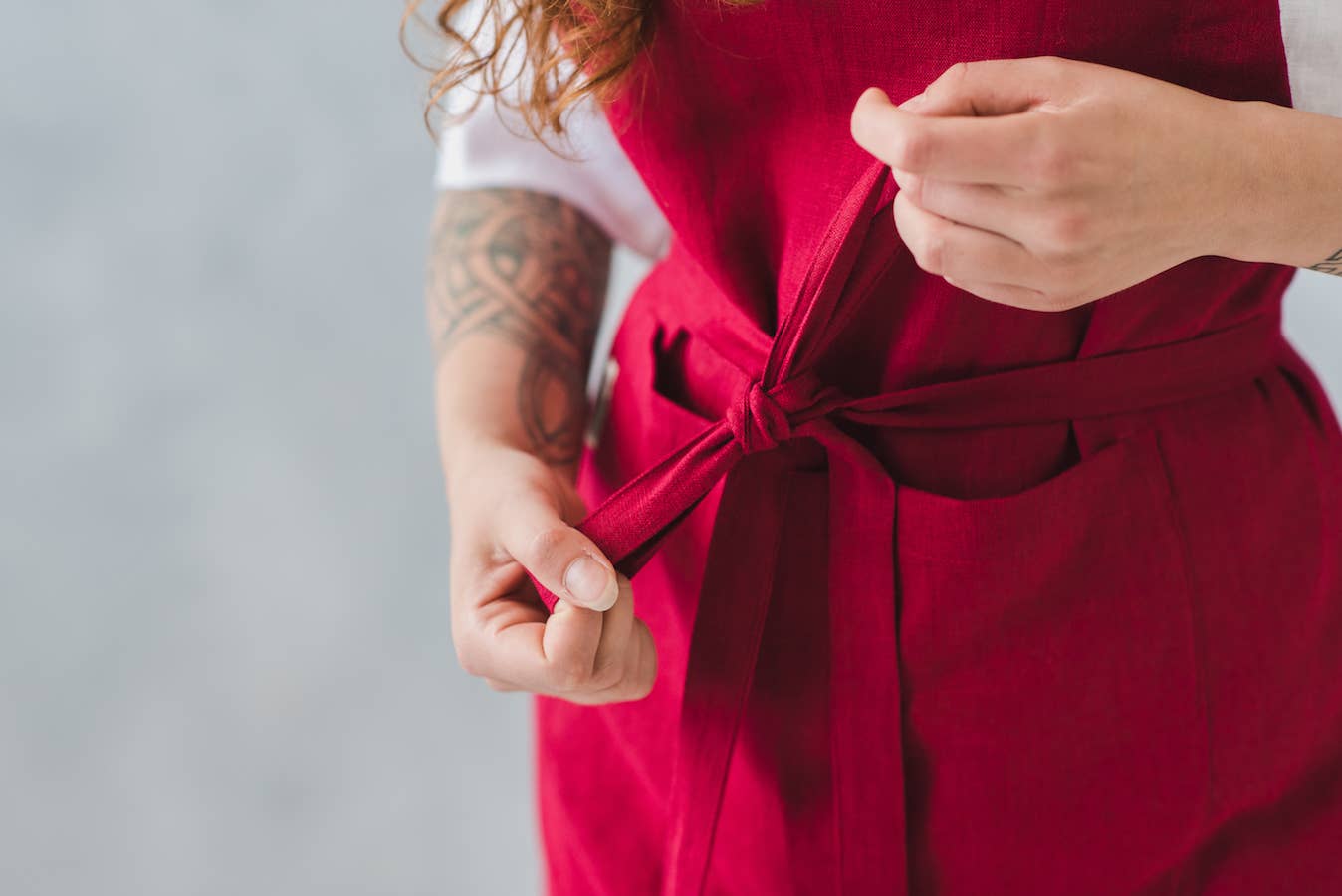 Epic Linen - Wholesale Apron - Unisex Full Bib Linen Apron in Various Colors5