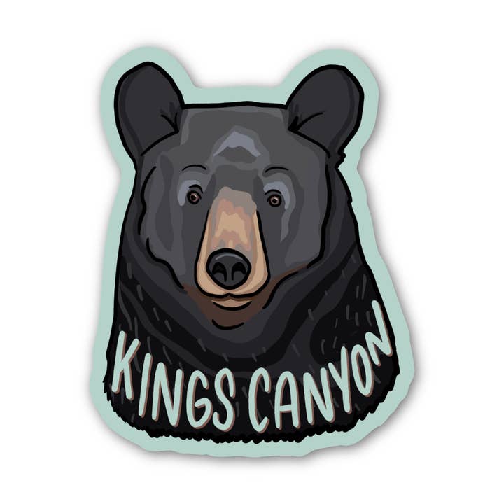 Autocollant Ours Noir - Kings Canyon pour la vente par Creatively Leanne