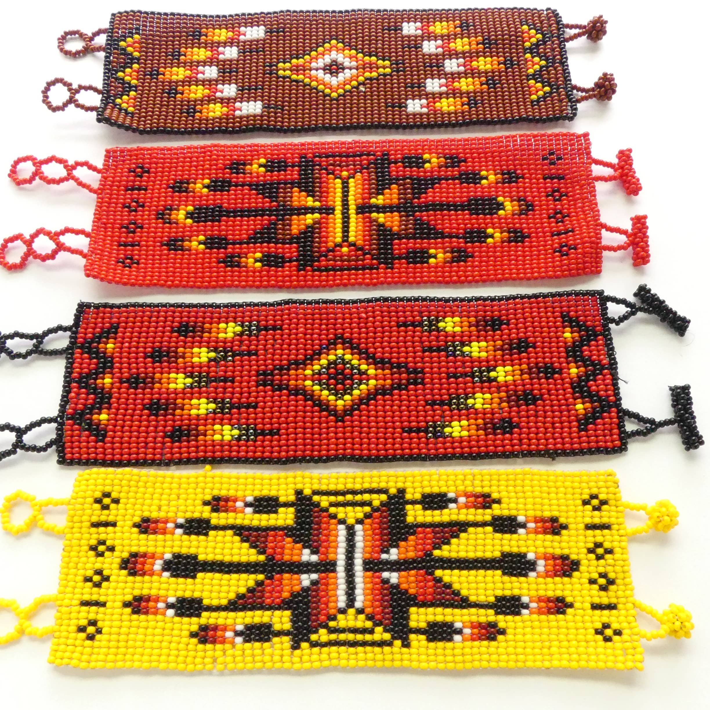 DIAMANTI DESIGNS - Wholesale Beaded Bracelet - Nativo Bracelets, Wide - Assorted  Colors and Patterns0