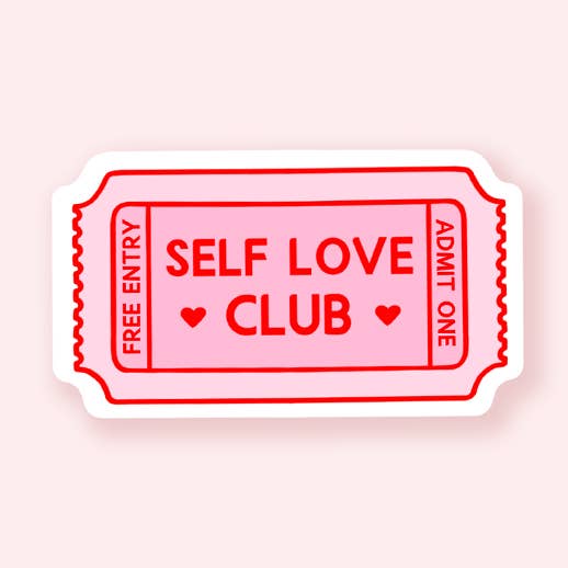 Själv kärlek Club Klistermärke för wholesale av Quinn's Pins