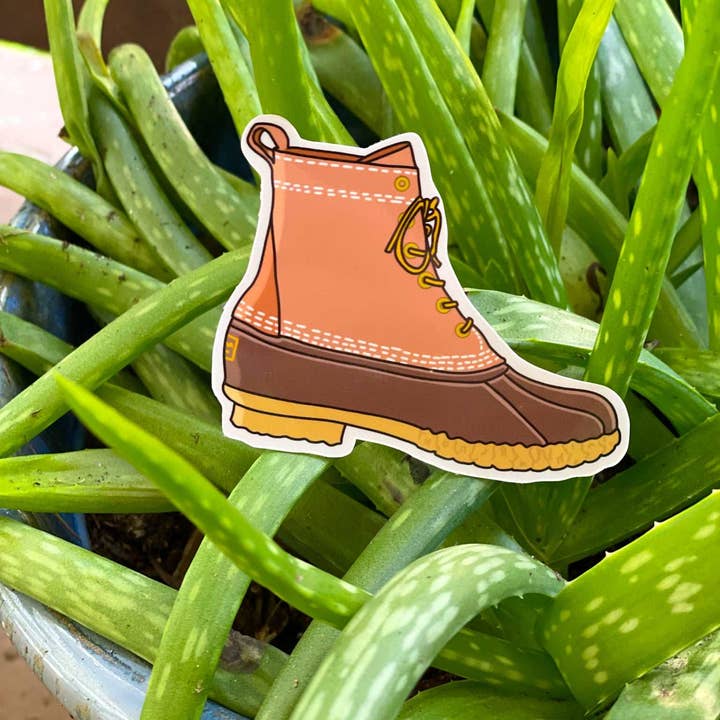 Adesivo Bean Boot Mainer per la vendita all'ingrosso da parte di Stone Donut Design, LLC