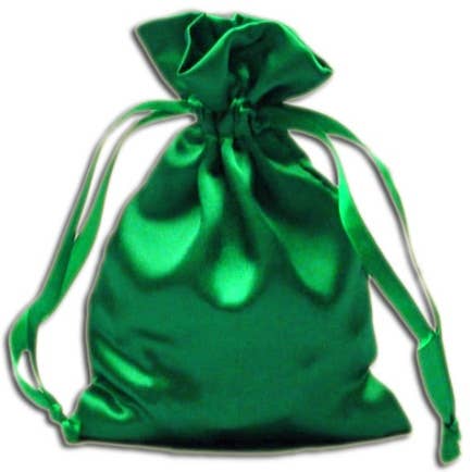 Starlinks Gifts - Wholesale Gift Bag - Emerald Green Satin Pouches (12 pcs) PS110
