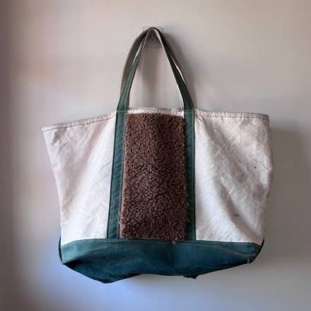 Vintage LL Bean Boat & Tote Upcycled Bag for wholesale by Shop Vintage Alley