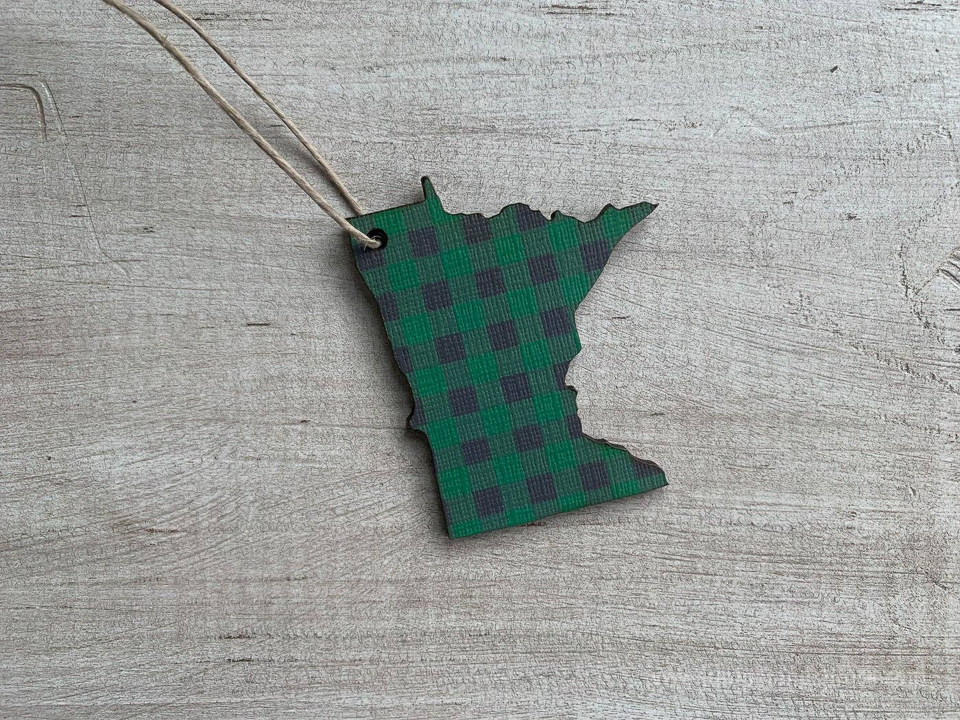 Juniper & Spruce - Wholesale Ornament - Minnesota Buffalo Plaid Ornament2