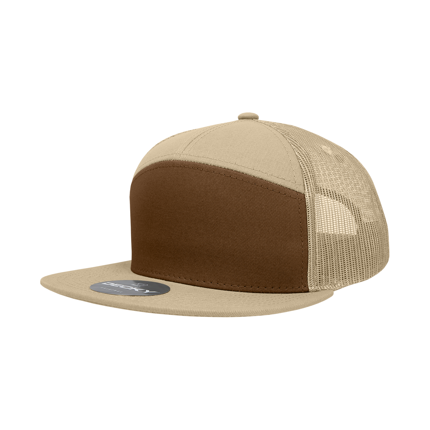 The Park Wholesale - Wholesale Trucker Hat - Unisex - Decky 1133 Blank 7 Panel Trucker Flat Bill Snapback Hat30