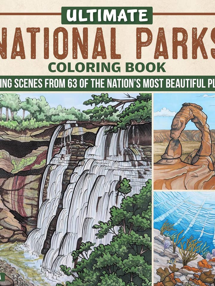 Ultimate National Parks Coloring Book - Amazing Scenes for wholesale by Fox Chapel Publishing