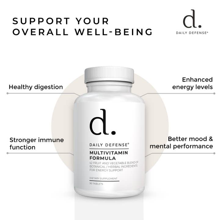 DAILY DEFENSE - Wholesale Oral Supplement/Vitamin - MULTIVITAMIN FORMULA 42 Fruit & Vegetable & Enzymes Blend