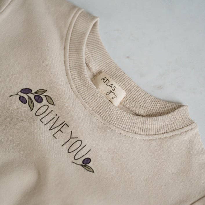 Stone Olive You Crewneck for wholesale on Faire1