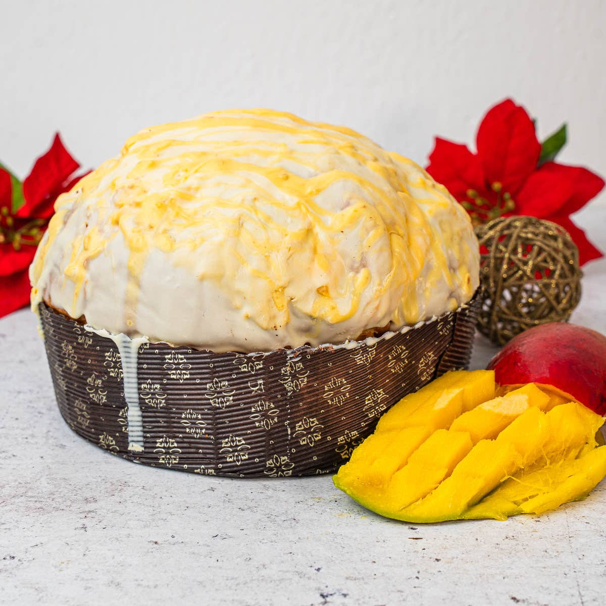 Sicilyaddict - Wholesale Cake - Artisanal panettone filled with tropical fruits 1.1kg1